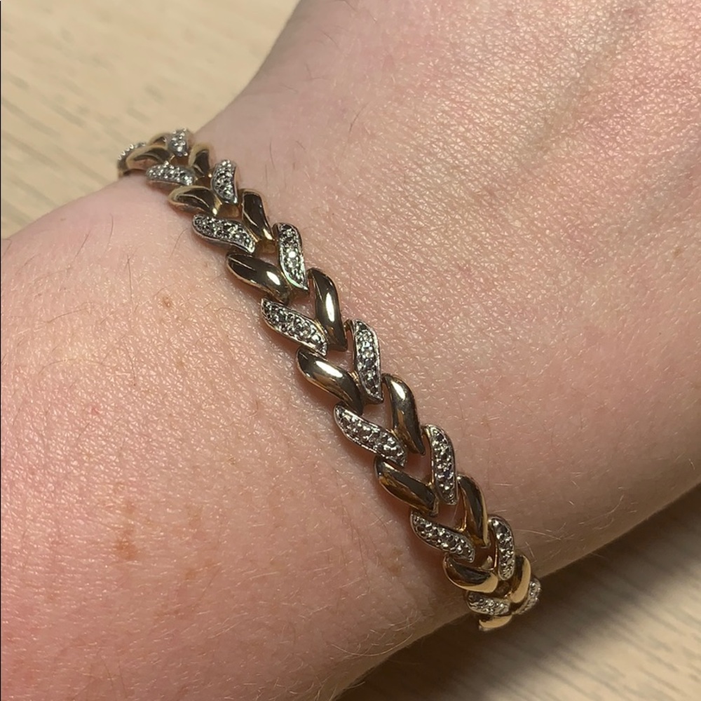 Gold Plated Sterling Silver Bracelet